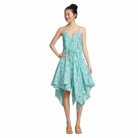 World Market Hand Block Blue Printed Jumpsuit S/M Boho Wide Leg Romper Oversize - Picture 1 of 9